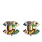 Boucles d'Oreilles Clip-On Drapeaux International de Chanel, Set de 2 1