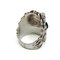 Lion Head Metal Crystal Band Ring from Gucci 2