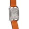 Leather Watch with Quartz White Dial from Hermes 3