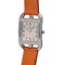 Leather Watch with Quartz White Dial from Hermes 2