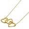 Gelbgoldene Halskette mit dreifachem Herz von Tiffany & Co. 5