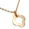 Pink Gold Byzantine Alhambra Necklace from Van Cleef & Arpels 2