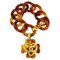Pulsera de cadena Heart Clover en marrón de Chanel, Imagen 1