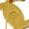 Große Drehverschluss Brosche in Gold von Chanel 3