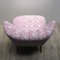 Vintage Pink Cocktail Chair on Wooden Legs, 1950s 12