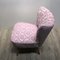 Vintage Pink Cocktail Chair on Wooden Legs, 1950s, Image 11