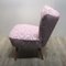 Vintage Pink Cocktail Chair on Wooden Legs, 1950s, Image 9