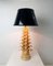Lámpara de mesa española de cerámica, años 70, Imagen 2