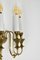 Four-Light Italian Brass Candelabra Sconces, 1940s, Set of 2 6