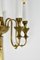 Four-Light Italian Brass Candelabra Sconces, 1940s, Set of 2 7