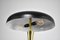 Lámparas de mesa italianas de metal, años 50, Imagen 5
