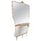 Console avec Miroir Hollywood Regency, Italie, 1950s 18
