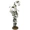 Decorative Leaf and Vine Green Toleware Floor Lamp by Hans Kögl, 1970s 3