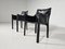 Cab-413 Black Leather Chairs by Mario Bellini for Cassina, 1980s, Set of 2 3