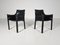 Cab-413 Black Leather Chairs by Mario Bellini for Cassina, 1980s, Set of 2, Image 6