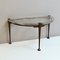 Brutalist Bronze Console Table with Cast Crystal Glass by Lothar Klute, 1980s 3