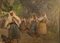 GB Todeschini, figuras femeninas, siglo XIX, óleo sobre lienzo, enmarcado, Imagen 2