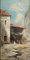 Ricciardi, Case di campagna, Fine XIX secolo, Dipinto ad olio su tavola, Immagine 2