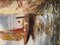 F. Mancini, Aperçu d'un paysage de lac, années 1800, peinture à l'huile sur bois, encadrée 4