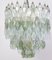 Mid-Century Green and Clear Poliedri Chandelier, 1960 3