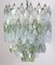 Mid-Century Green and Clear Poliedri Chandelier, 1960 2