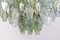 Mid-Century Green and Clear Poliedri Chandelier, 1960 7