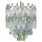 Mid-Century Green and Clear Poliedri Chandelier, 1960, Image 1