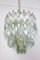 Mid-Century Green and Clear Poliedri Chandelier, 1960 6