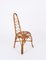 High Back Rattan and Wicker Chair, Italy, 1960s, Image 8