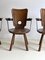 French Brutalist Armchairs, Set of 4 2