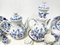 19th Century Dutch Blue Onion Tableware attributed to Louis Regout Maastricht, Set of 36 8