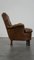 Brown Leather Chesterfield Armchair 4