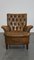 Brown Leather Chesterfield Armchair 3