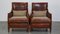 Art Deco Sheep Leather Armchairs, Set of 2 3