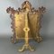 Espejo de mesa Napoleón III de bronce dorado y vidrio biselado, siglo XIX, Imagen 12