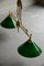Green Glass Billiard Chandelier, Image 12