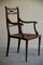 Single Continental Walnut Occasional Chair 6