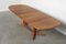 Extendable Oval Dining Table in Teak, 1960s 9