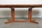 Extendable Oval Dining Table in Teak, 1960s 8