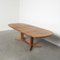 Extendable Oval Dining Table in Teak, 1960s 5