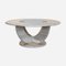 Vintage Italian Travertine and Glass Coffee Table, 1970, Image 1