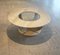 Vintage Italian Travertine and Glass Coffee Table, 1970 5