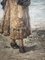 Frederick Reginald Donat, Mujer con red de pesca, óleo sobre madera, Enmarcado, Imagen 5