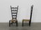 Fireside Chairs in Black Lacquered Wood and Rush by Gio Ponti for Casa E Giardino, 1950s, Set of 2 4