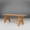 Mid-Century Brutalist Dining Table in Oak, France, 1960s, Image 1