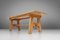 Mid-Century Brutalist Dining Table in Oak, France, 1960s, Image 9