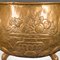 Large Antique English Brass Log Basket 9