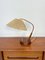 Lámpara de mesa danesa vintage de teca y sisal de Temde Leuchten, años 60, Imagen 1