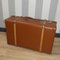 Valigia da viaggio grande in fibra vulcanizzata, accessori in legno e metallo, anni '20, Immagine 12