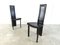 Vintage Black Leather Dining Chairs, 1980s, Set of 6, Image 9